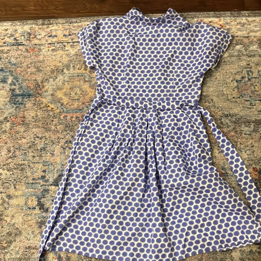 Talbots Blue and White Patterned Dress - Picture 6 of 7